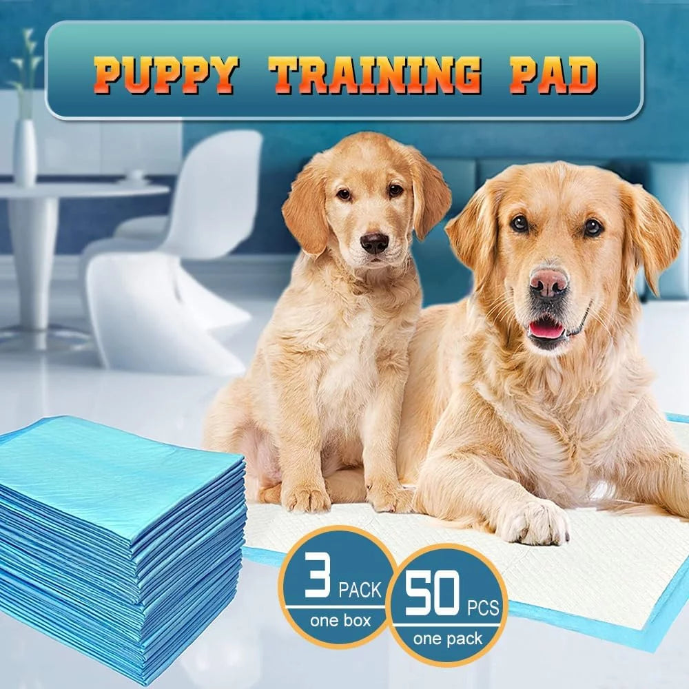 150 Count Medium ( M 30" X 36") Super Absorbent Dog and Puppy Training Pads, Pet Diaper Pee Pads